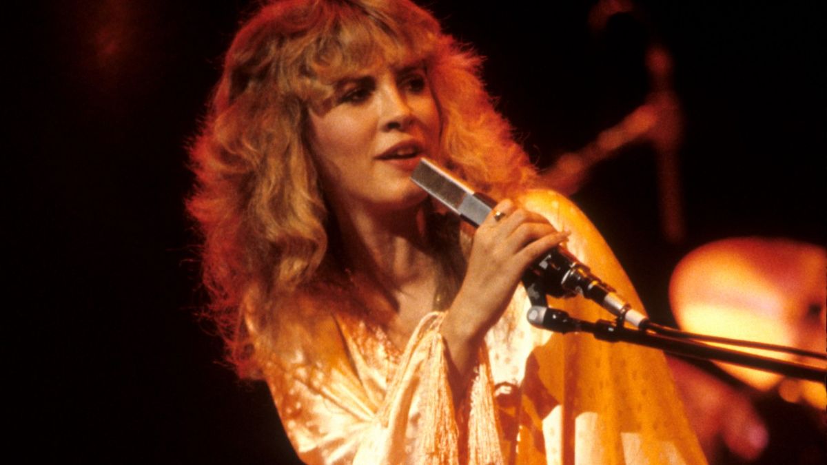 Stevie Nicks performing at the Oakland Coliseum in Oakland, California on her first solo tour on December 3. 1981