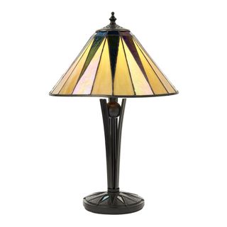 Tiffany Dark Star Glass Small Table Lamp