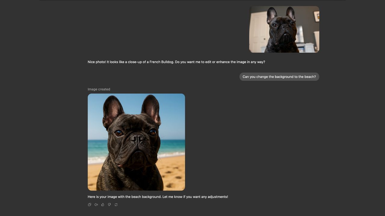 ChatGPT image generation French Bulldog