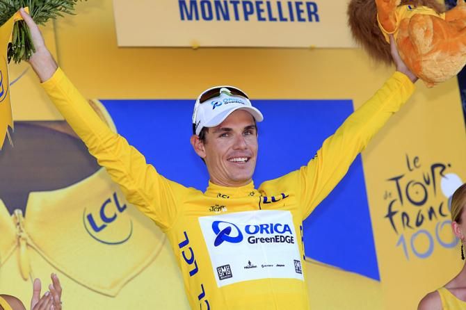 Daryl Impey (Orica - GreenEdge) in yellow