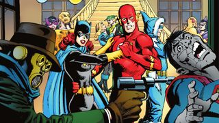 The Flash dances with Iris dressed as Batgirl