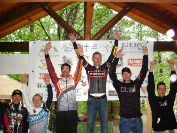 Men's podium at the Cohutta 100