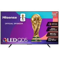 Hisense 98-inch QD5 Series (98QD5QG, 2025 Model) QLED 4K TV |$2,299.99$999.99 at AmazonSave $1,300 Hisense 98-inch QD5 Series (98QD5QG, 2025 Model) QLED 4K TV |$2,299.99$999.99 at AmazonSave $1,300
