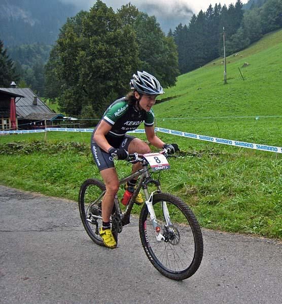 Mary McConneloug even loves the paved climbs.