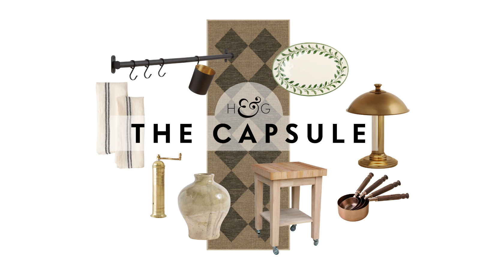 an assortment of kitchen decor