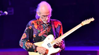 Rock and Roll Hall of Fame member Steve Howe, guitarist of the classic rock band Yes, performs onstage as a special guest during the band's 50th Anniversary tour at Ford Theatre on June 19, 2018 in Hollywood, California.