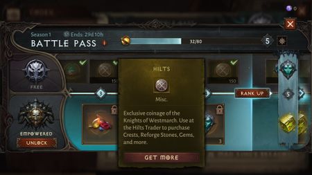 Diablo Immortal hilts hilt trader