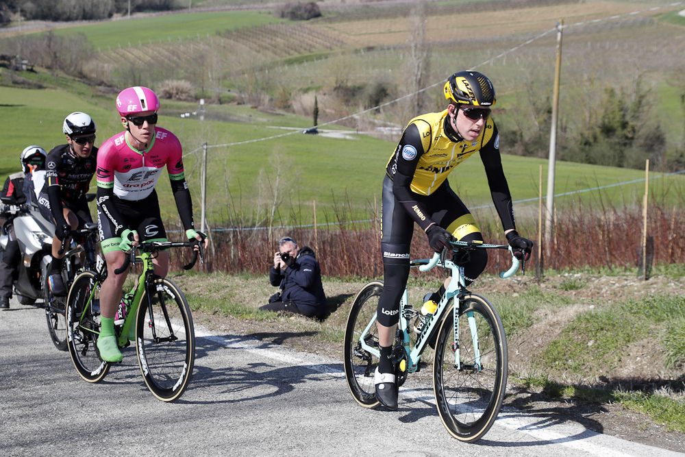 The breakaway at Coppi e Bartali