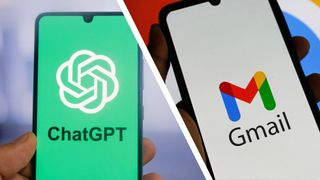 ChatGPT and Gmail on a mobile phone.