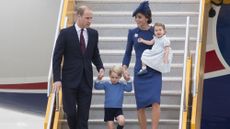 The Cambridges arrive in Canada