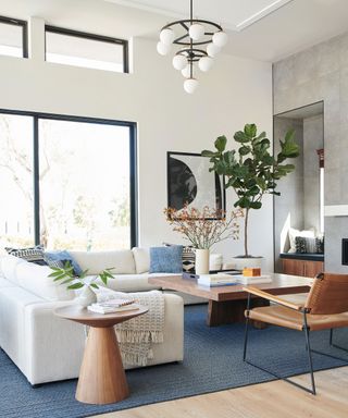 Scandinavian living room with Boho influence