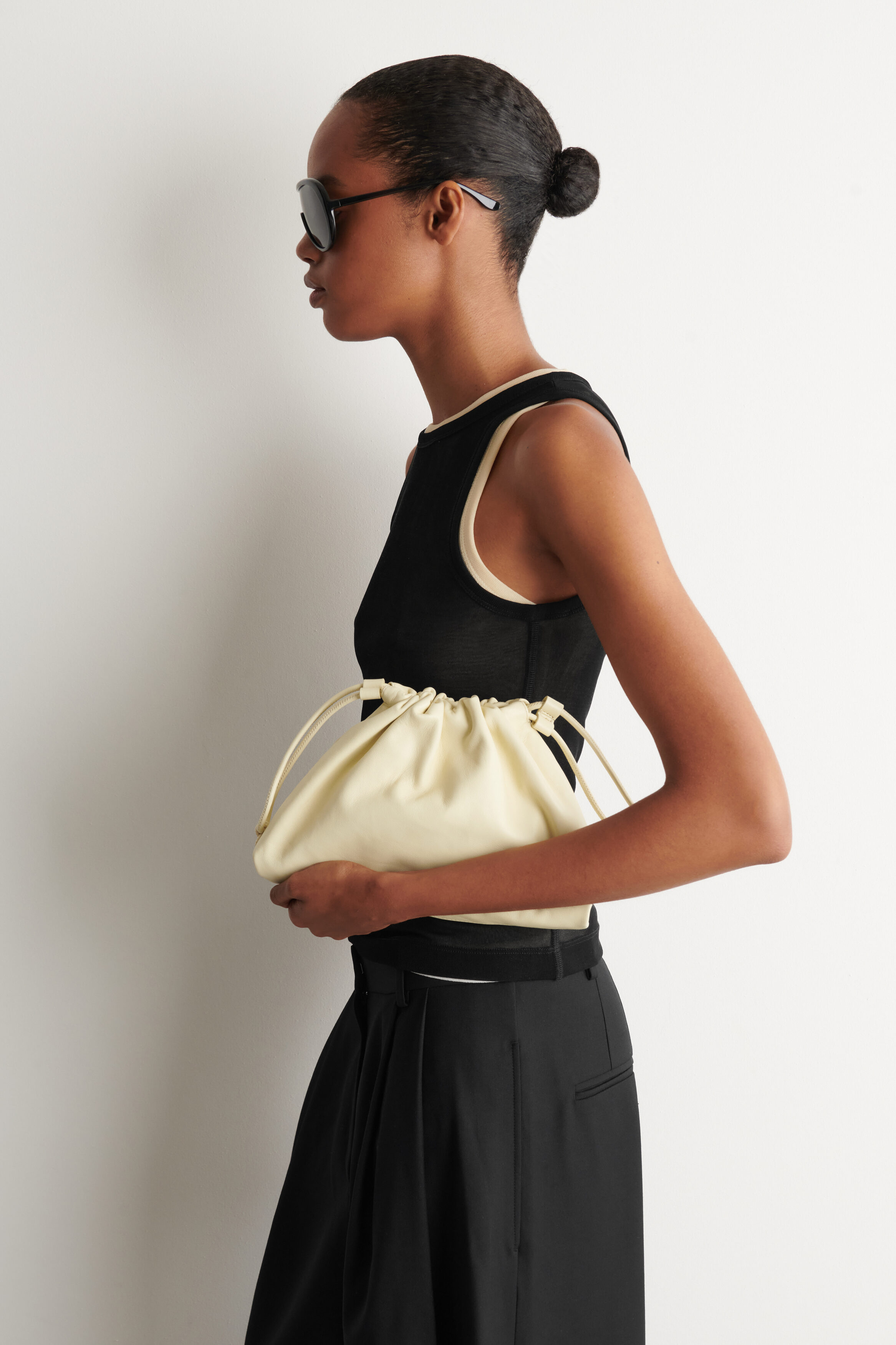 Mini Cavatelli Clutch Bag - Leather