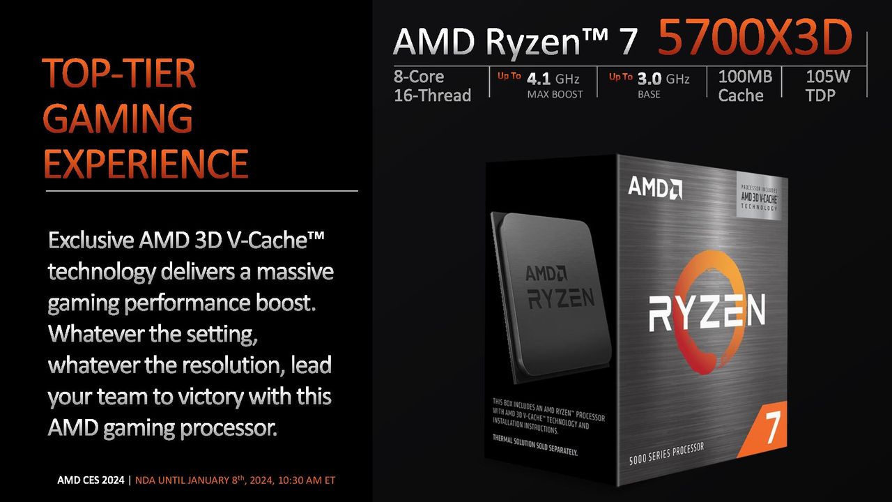AMD launches $249 Ryzen 7 5700X3D with game-boosting 3D V-Cache
