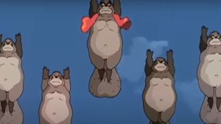 Testicle power in Pom Poko