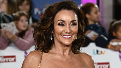 Shirley Ballas smiling on the red carpet