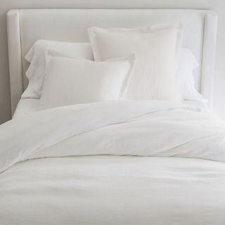 European Flax Linen Waffle Duvet Cover & Shams