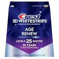Crest 3DWhitestrips Age Renew At-Home Teeth Whitening Kit