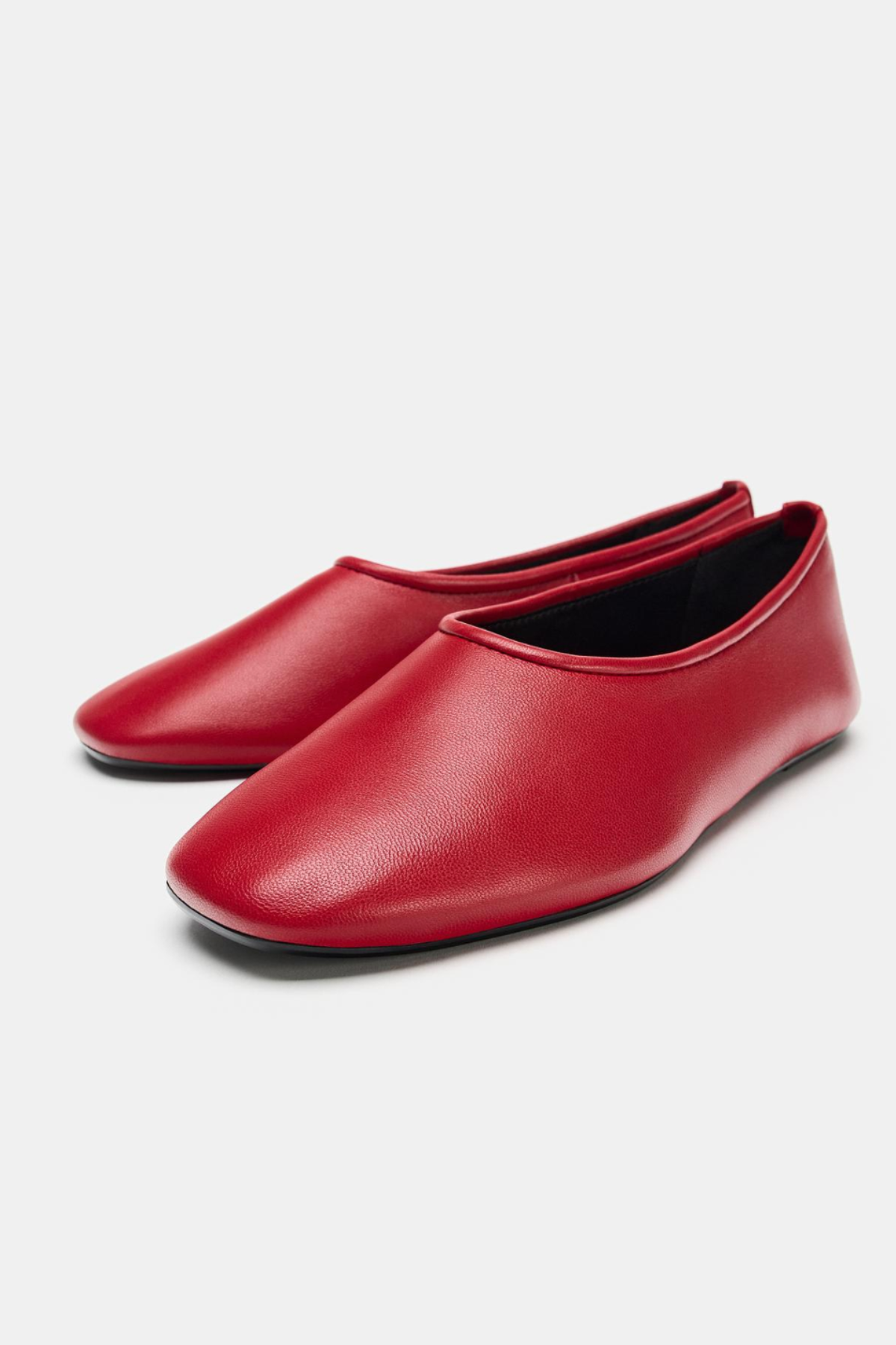 ZARA, Flat Leather Ballerinas