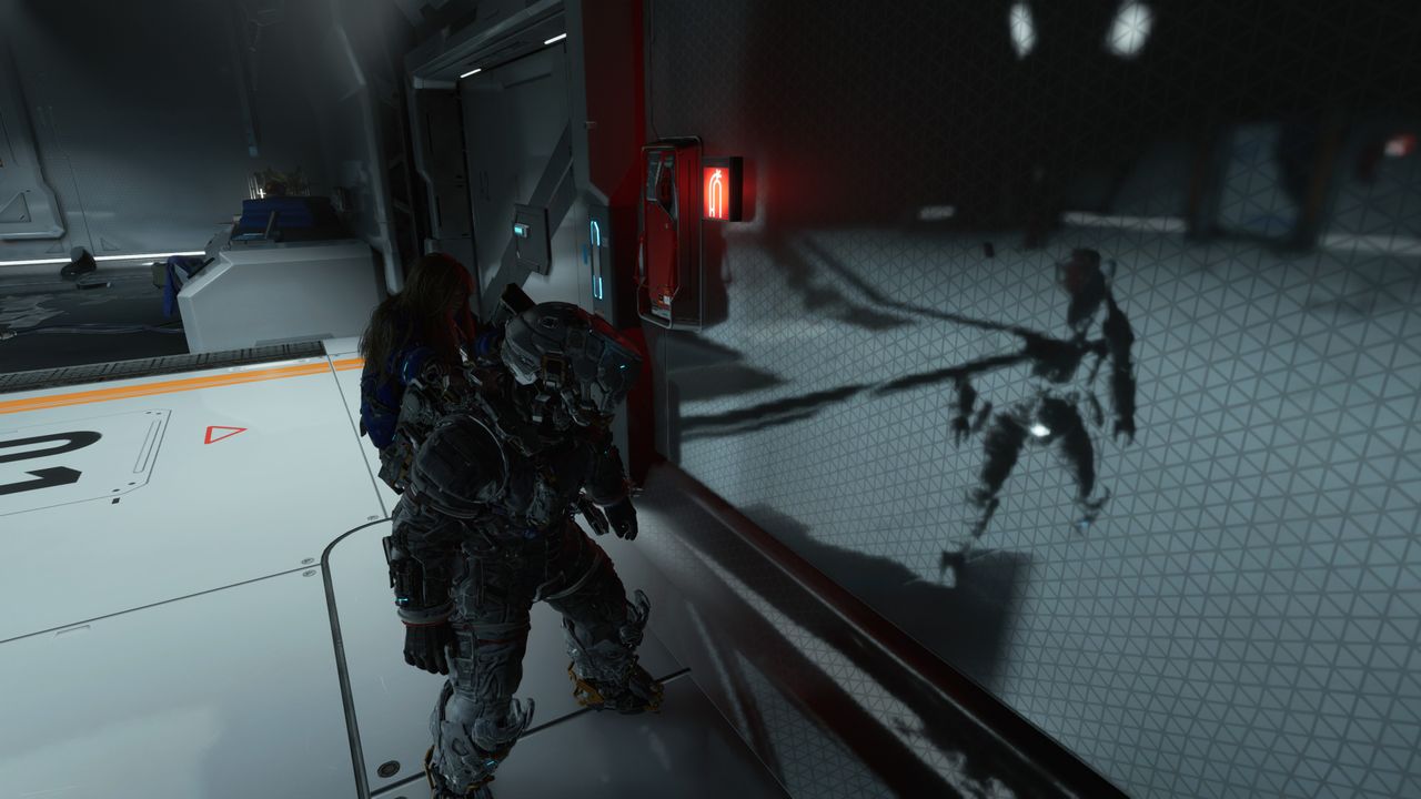 Pragmata player self reflection screenshot