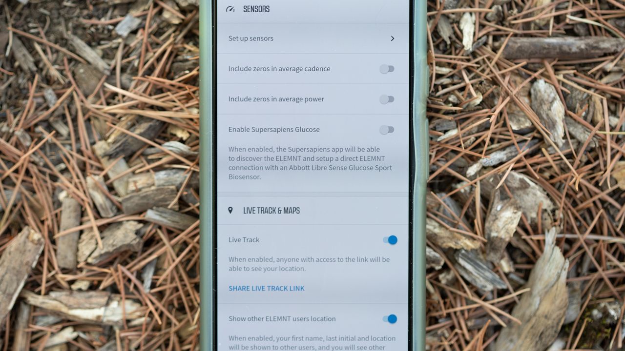 Wahoo Roam v2 sensors and live track setup