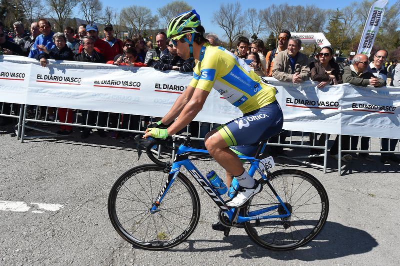 Michael Matthews (Orica-GreenEdge) in the leader's jersey