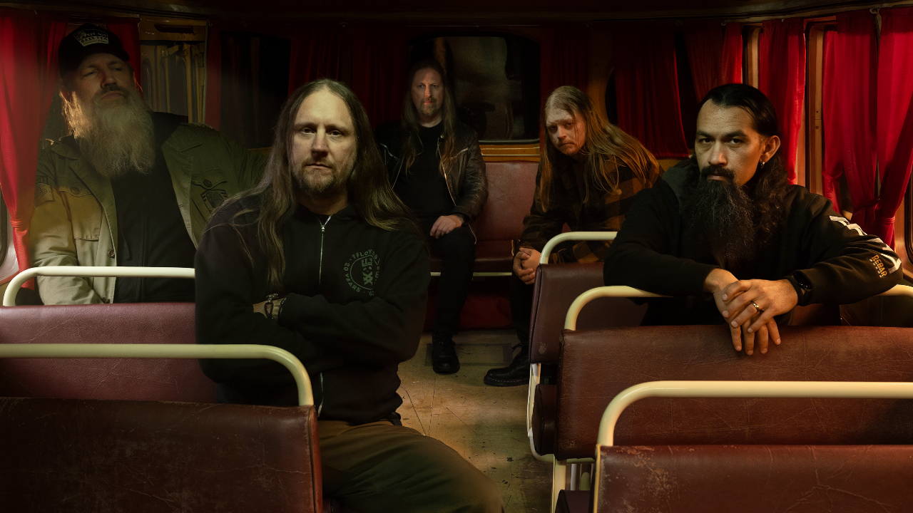 Amon Amarth on a tour bus in 2026