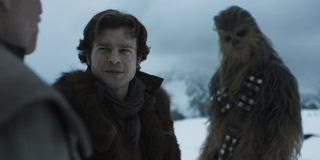 Solo a star wars story han chebacca tobias beckett snow planet