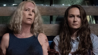 Jamie Lee Curtis and Andi Matichak in Halloween Kills