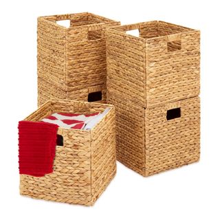 Best Choice Products 12x12in Hyacinth Baskets, Set of 5