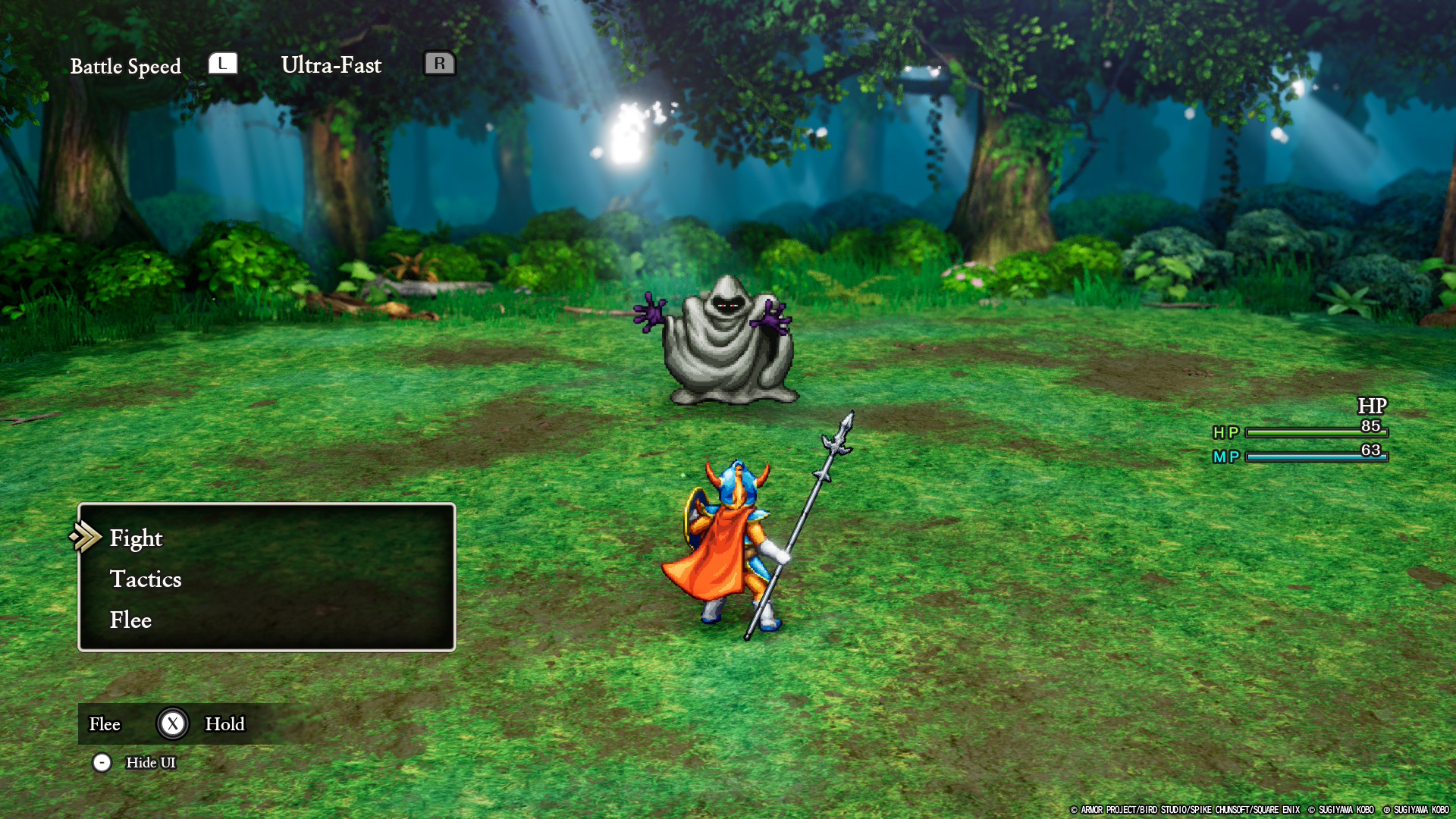 Battle in Dragon Quest I & II HD-2D Remake