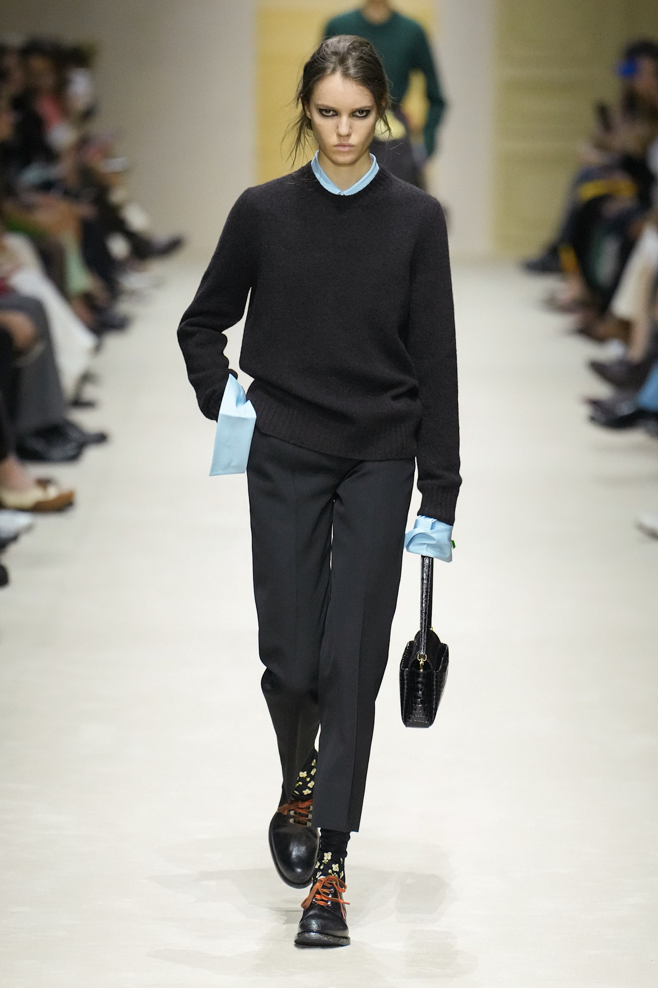 A runway look from the Prada Fall 2026 collection
