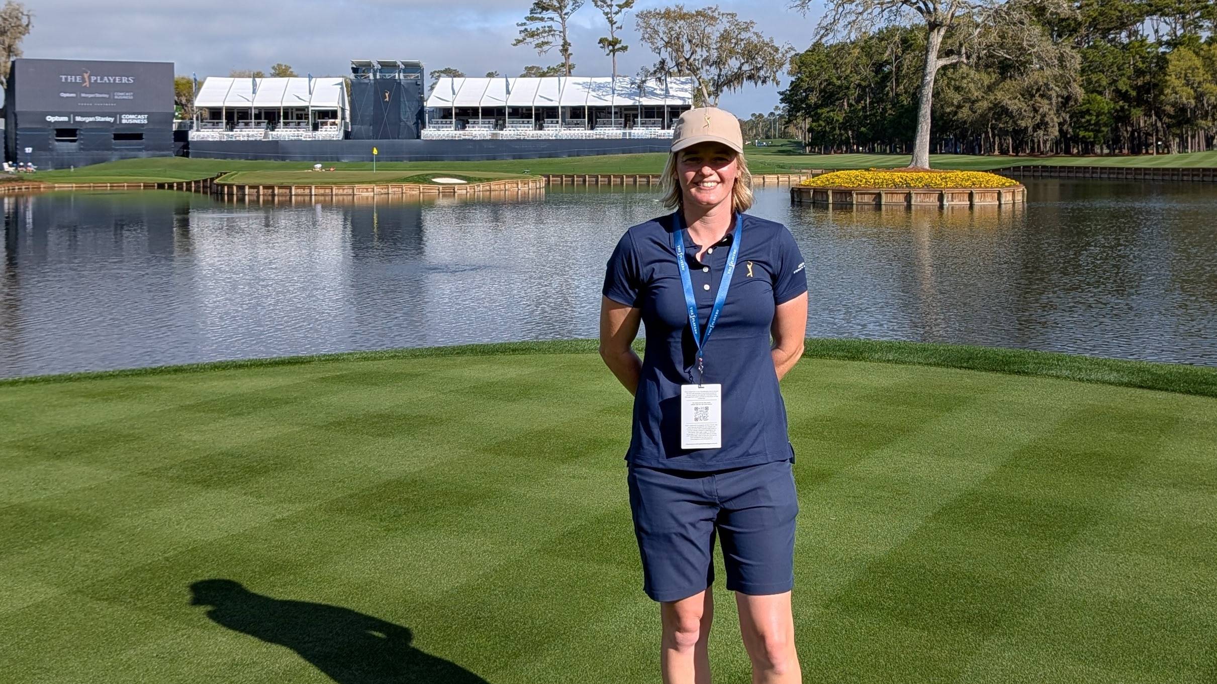English Greenkeeper Tiffany Mills at TPC Sawgrass