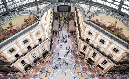 Fashion labels Prada and Versace have underwritten a year-long cultural restoration of Milan's Galleria Vittorio Emanuele II, just in time for the city's upcoming Milan Expo