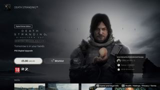 Death Stranding PS4 to PS5 upgrade