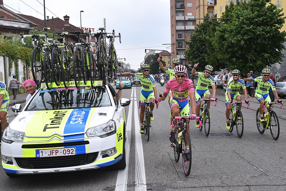Thumbs up from the Tinkoff-Saxo team