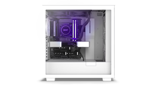 NZXT Player: Three gaming PC in white showing the internals