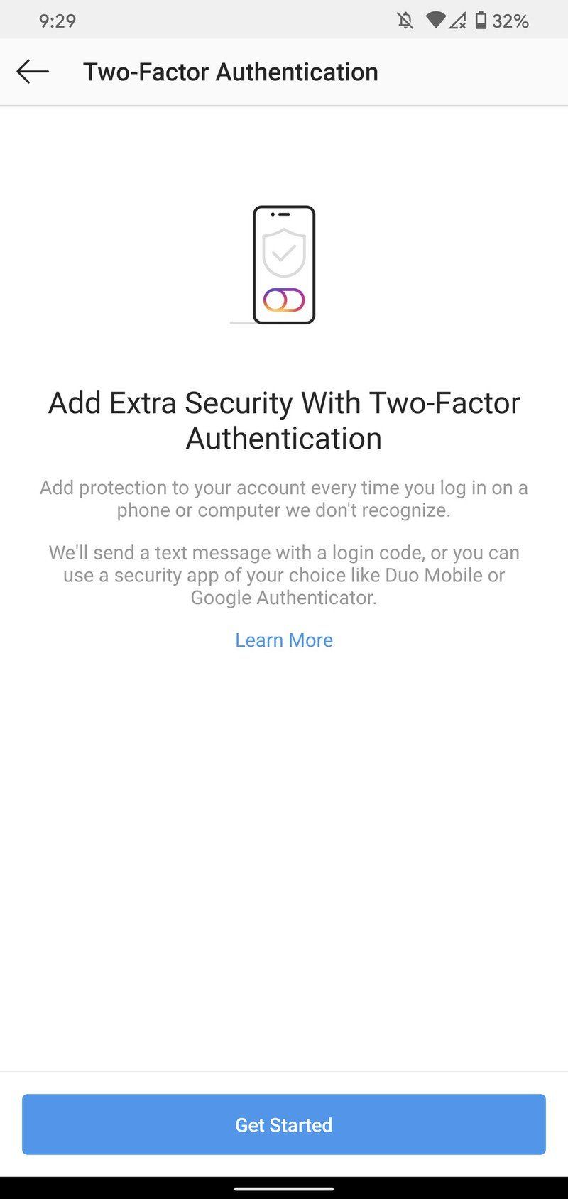 How To Set Up Two Factor Authentication For Your Instagram Account Android Central How To Set Up Two Factor Authentication For Your Instagram Account Android Central