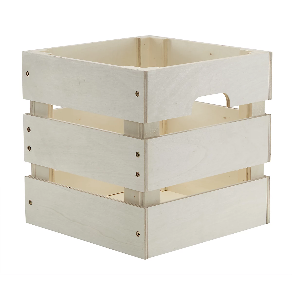 GoodHome Khaya Natural 27L Wooden Storage box