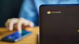 Person working on one of the best chromebooks