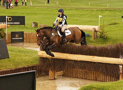 Geronimo jumping into the water at Bramham