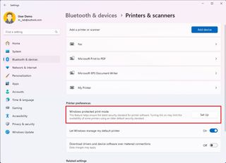 Windows Protected Print mode