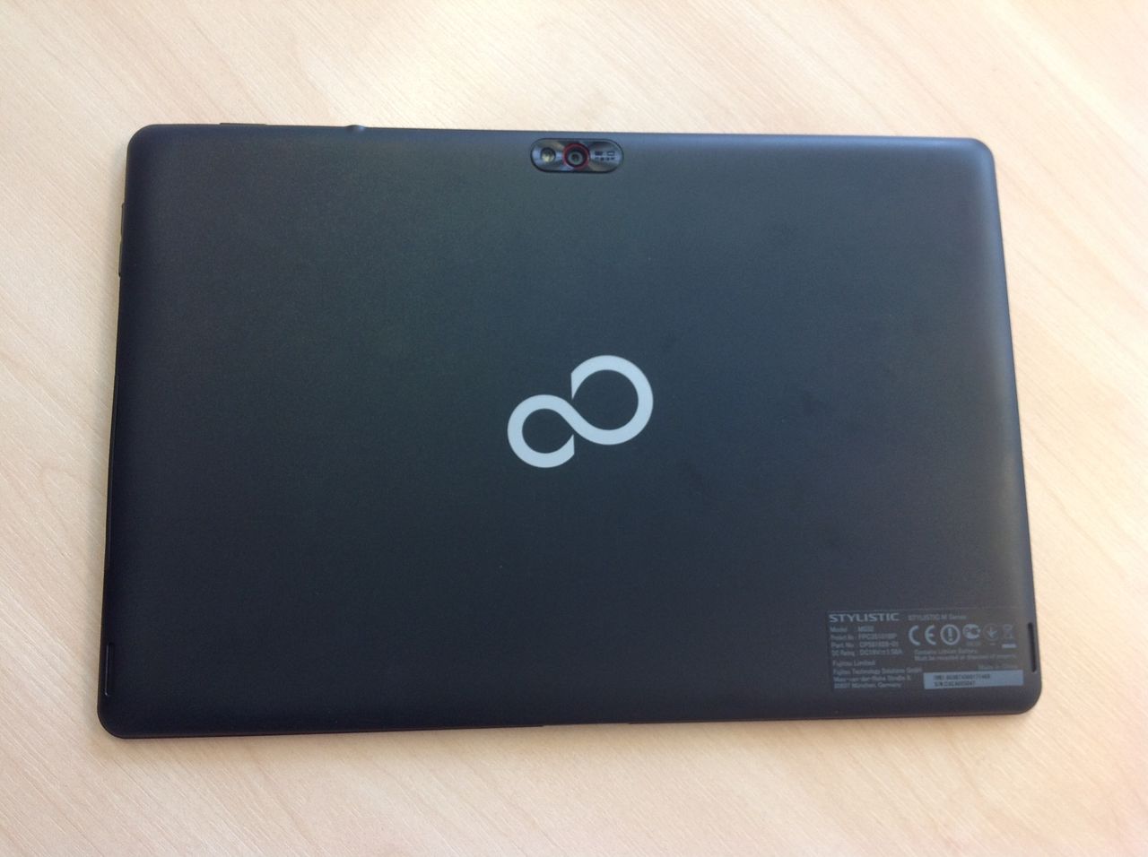 Fujitsu M532 Android tablet - Back