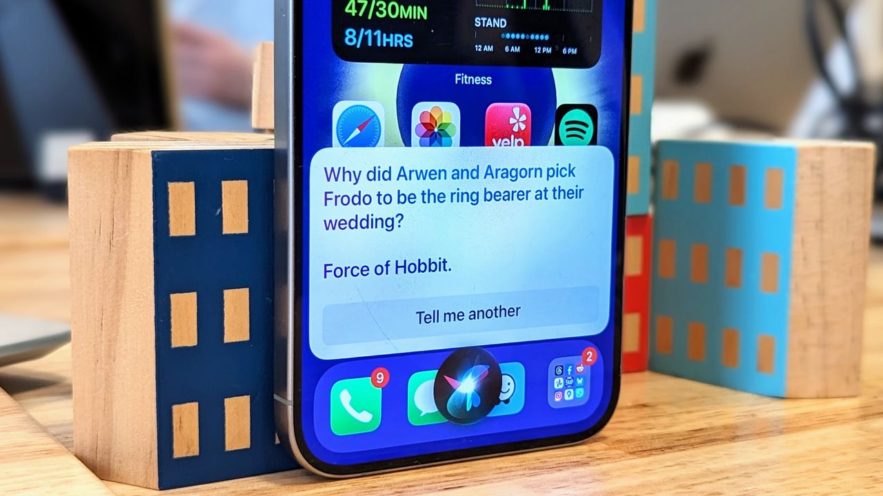 Siri, Bixby, and Gemini test showing