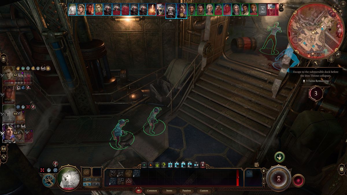 Baldur's Gate 3 Iron Throne - Gondians running