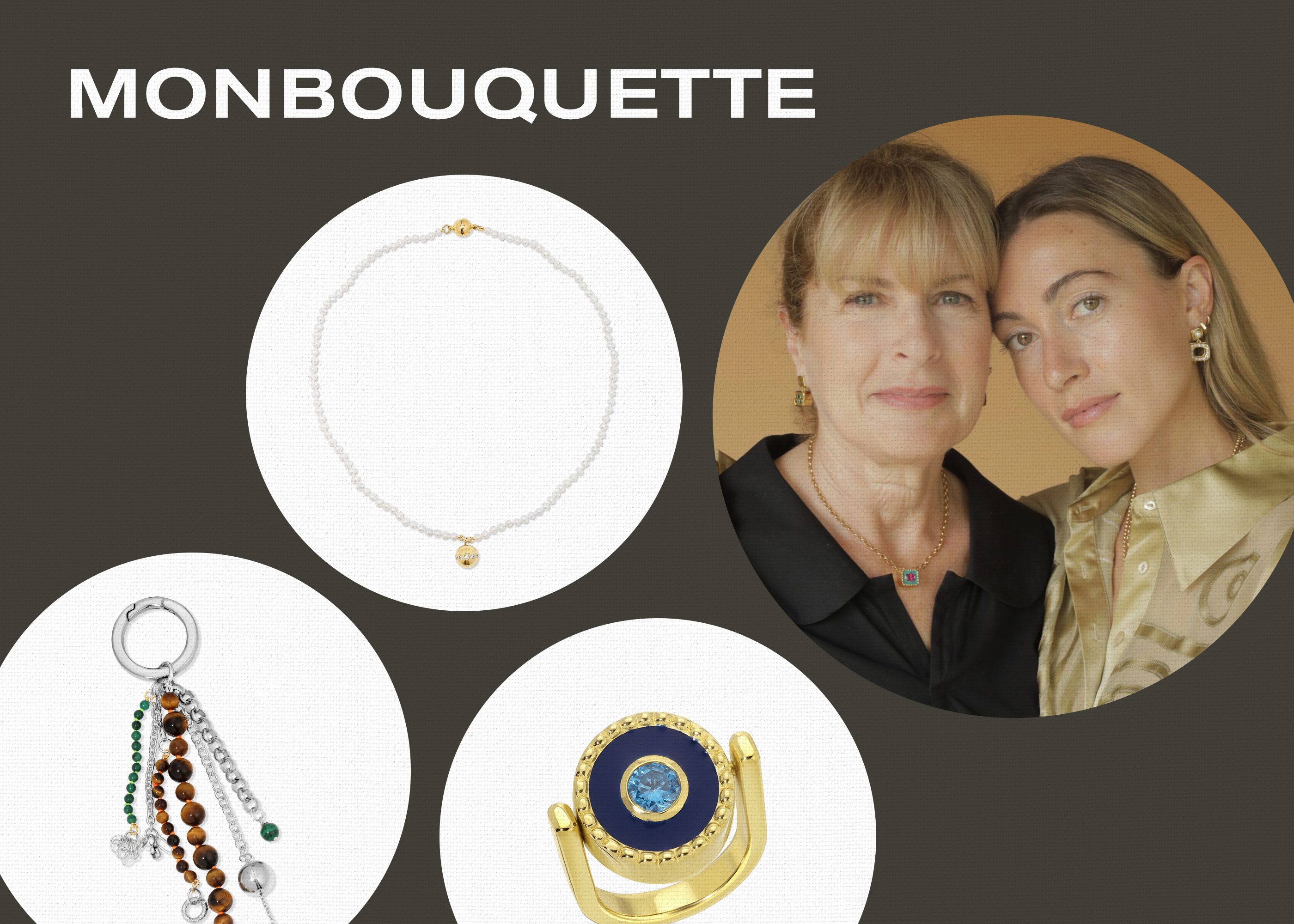 Collage of Monbouquette Jewelry