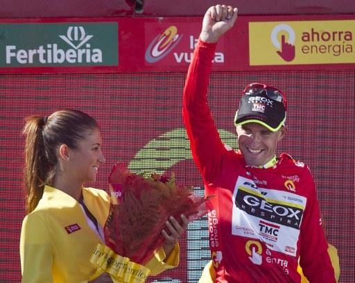 Juan Jose Cobo (Geox-TMC) had to fight hard to retain the red jersey