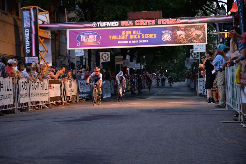 Skylar Schneider wins the 2016 Iron Hill Twilight Criterium