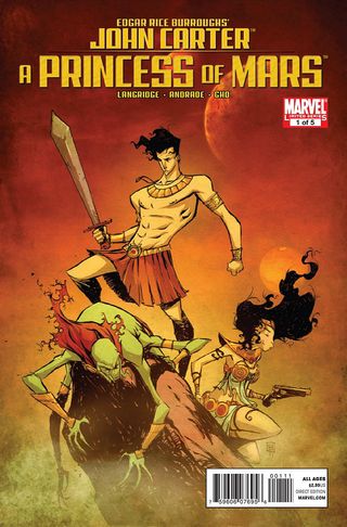 The cover of "A Princess of Mars," a Marvel comic adaptation of Edgar Rice Burroughs' epic 1917 book.