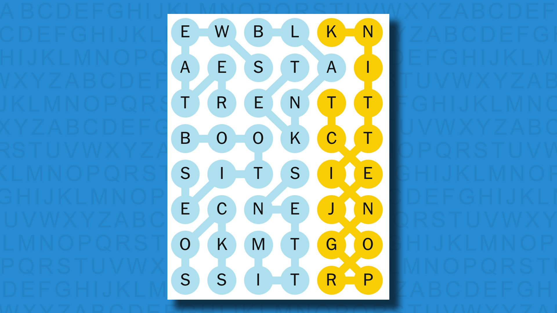 NYT Strands answers for game 552 on a blue background