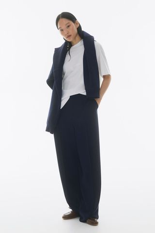 High-Waisted Tailored Trousers